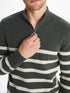 LC Waikiki Turtle Neck Long Sleeve Striped Men's Tricot Sweater